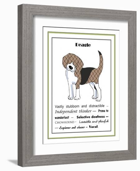 XL Beagle-Jennifer Zsolt-Framed Giclee Print