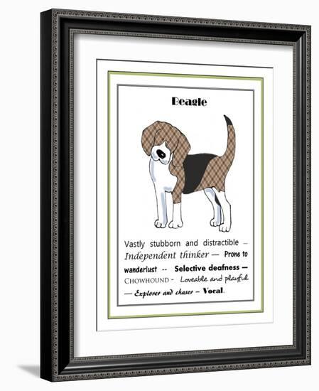 XL Beagle-Jennifer Zsolt-Framed Giclee Print