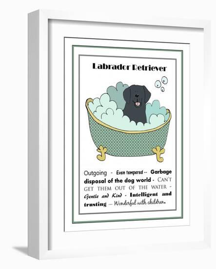 XL Black Labrador-Jennifer Zsolt-Framed Giclee Print