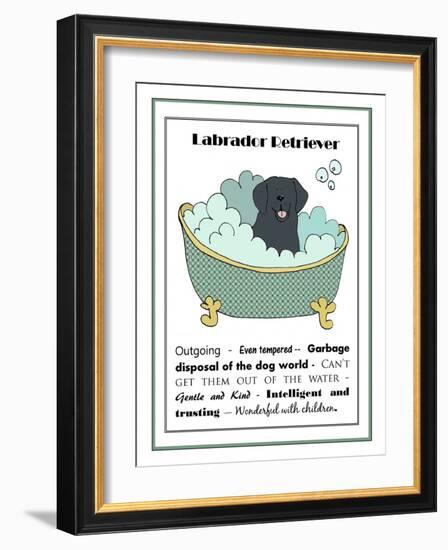 XL Black Labrador-Jennifer Zsolt-Framed Giclee Print