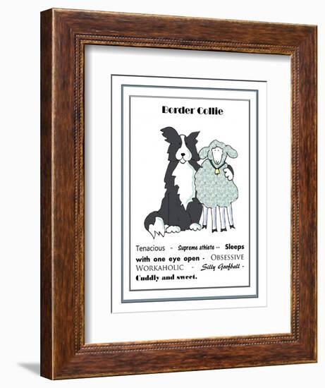 XL Border Collie-Jennifer Zsolt-Framed Giclee Print