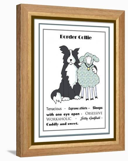 XL Border Collie-Jennifer Zsolt-Framed Premier Image Canvas