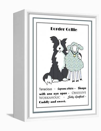 XL Border Collie-Jennifer Zsolt-Framed Premier Image Canvas