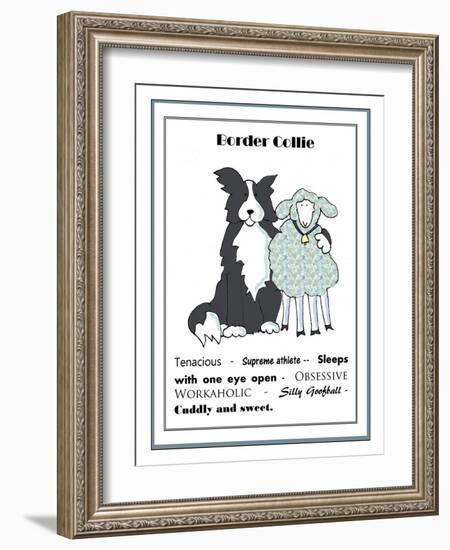 XL Border Collie-Jennifer Zsolt-Framed Giclee Print