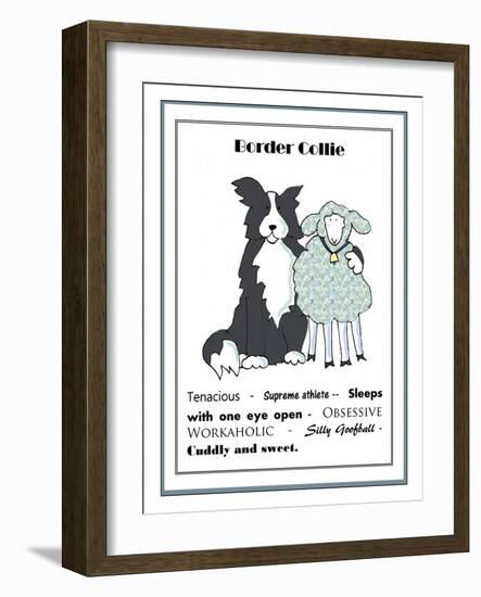 XL Border Collie-Jennifer Zsolt-Framed Giclee Print