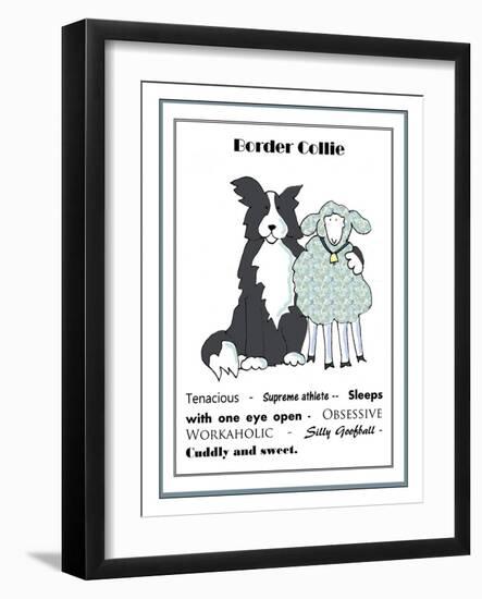 XL Border Collie-Jennifer Zsolt-Framed Giclee Print