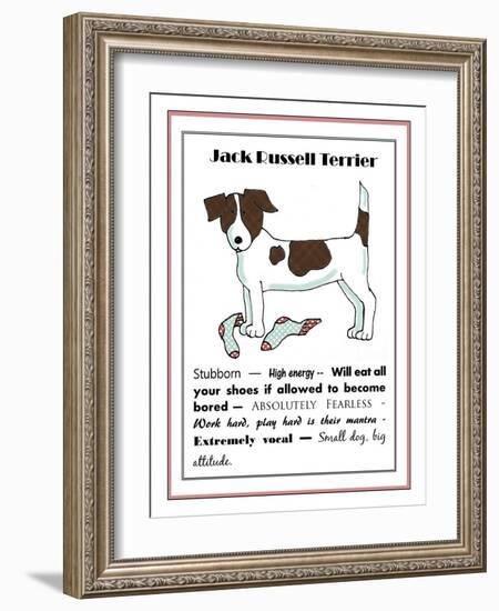 XL Jack Russell-Jennifer Zsolt-Framed Giclee Print