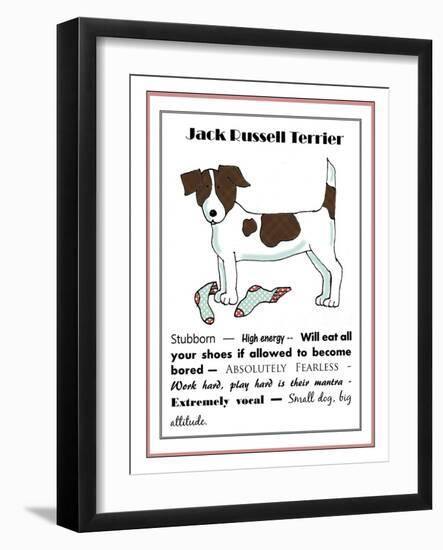 XL Jack Russell-Jennifer Zsolt-Framed Giclee Print
