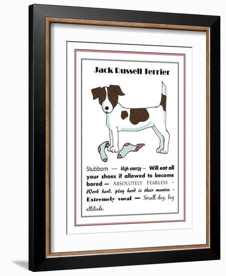 XL Jack Russell-Jennifer Zsolt-Framed Giclee Print
