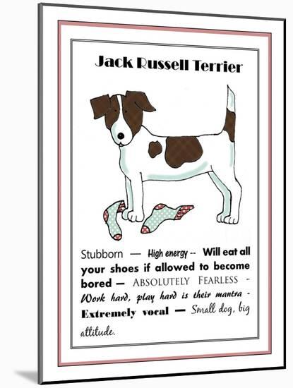 XL Jack Russell-Jennifer Zsolt-Mounted Giclee Print