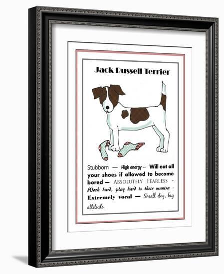 XL Jack Russell-Jennifer Zsolt-Framed Giclee Print