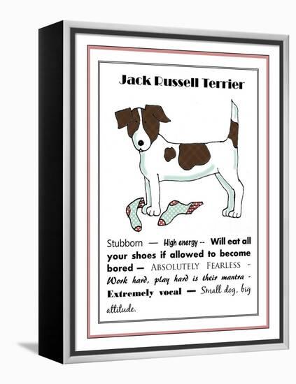 XL Jack Russell-Jennifer Zsolt-Framed Premier Image Canvas