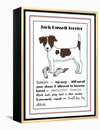 XL Jack Russell-Jennifer Zsolt-Framed Premier Image Canvas