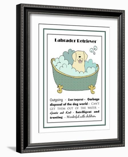 XL Labrador-Jennifer Zsolt-Framed Giclee Print