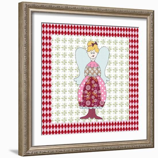 Xmas Angel-Effie Zafiropoulou-Framed Giclee Print