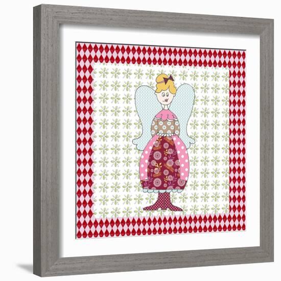 Xmas Angel-Effie Zafiropoulou-Framed Giclee Print