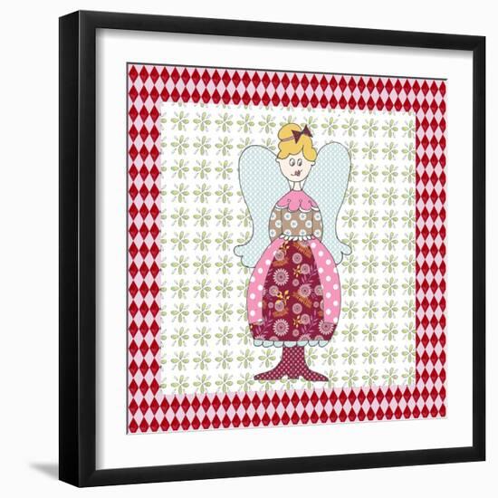 Xmas Angel-Effie Zafiropoulou-Framed Giclee Print