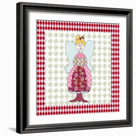 Xmas Angel-Effie Zafiropoulou-Framed Giclee Print