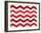 Xmas Chevron 2-Color Bakery-Framed Giclee Print