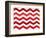 Xmas Chevron 2-Color Bakery-Framed Giclee Print