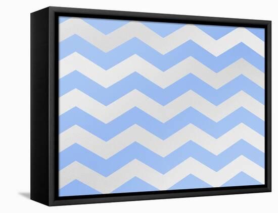 Xmas Chevron 3-Color Bakery-Framed Premier Image Canvas