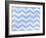 Xmas Chevron 3-Color Bakery-Framed Giclee Print