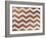 Xmas Chevron 4-Color Bakery-Framed Giclee Print