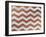 Xmas Chevron 4-Color Bakery-Framed Giclee Print