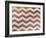 Xmas Chevron 4-Color Bakery-Framed Giclee Print