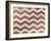 Xmas Chevron 4-Color Bakery-Framed Giclee Print