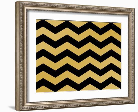 Xmas Chevron 5-Color Bakery-Framed Giclee Print