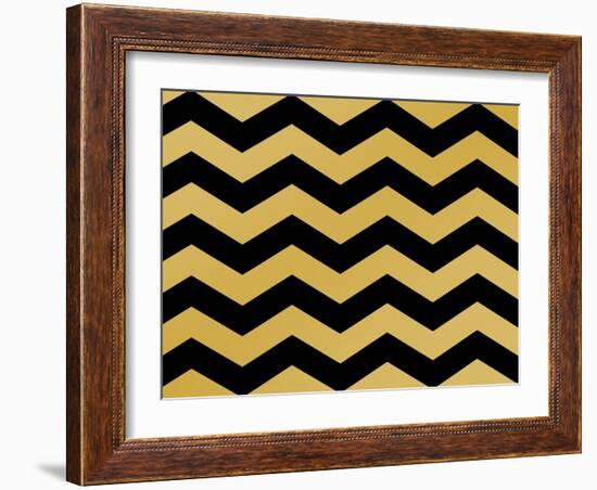 Xmas Chevron 5-Color Bakery-Framed Giclee Print