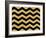 Xmas Chevron 5-Color Bakery-Framed Giclee Print