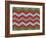 Xmas Chevron 7-Color Bakery-Framed Giclee Print