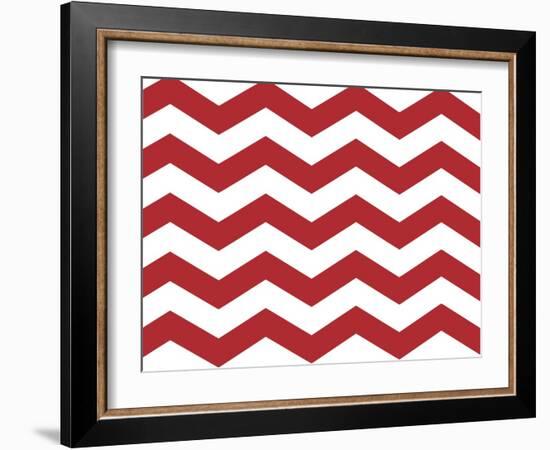 Xmas Chevron 8-Color Bakery-Framed Giclee Print