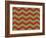 Xmas Chevron 9-Color Bakery-Framed Giclee Print