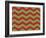 Xmas Chevron 9-Color Bakery-Framed Giclee Print