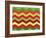 Xmas Chevron-Color Bakery-Framed Giclee Print