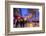 Xmas Decorations on Avenue Des Champs-Elysees with Arc De Triomphe in Background, Paris, France-Neil Farrin-Framed Photographic Print