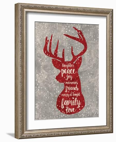 Xmas Deer-Erin Clark-Framed Giclee Print