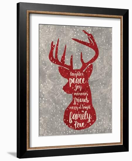 Xmas Deer-Erin Clark-Framed Giclee Print