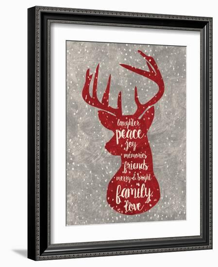 Xmas Deer-Erin Clark-Framed Giclee Print