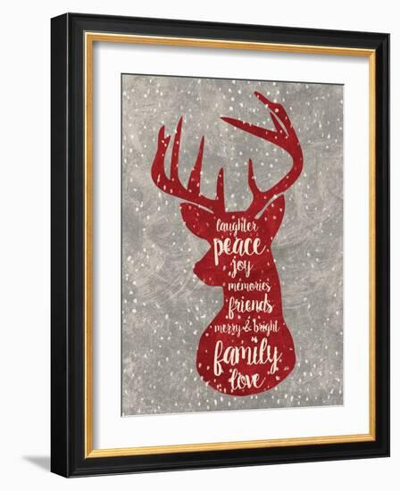 Xmas Deer-Erin Clark-Framed Giclee Print