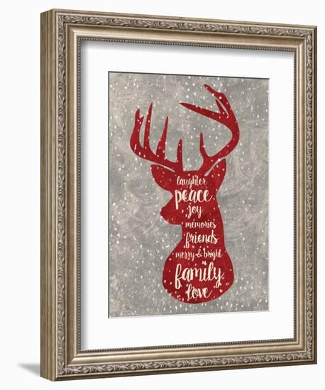 Xmas Deer-Erin Clark-Framed Giclee Print