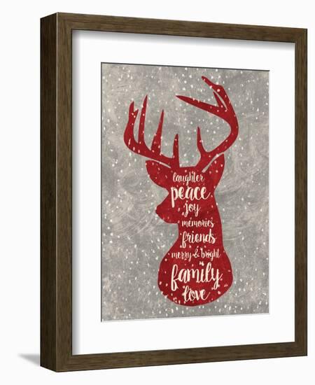 Xmas Deer-Erin Clark-Framed Giclee Print