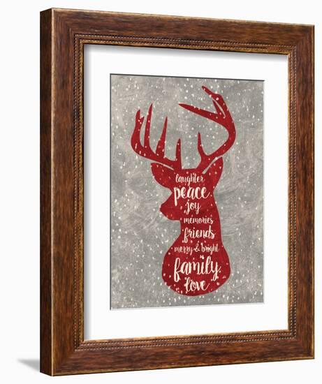 Xmas Deer-Erin Clark-Framed Giclee Print