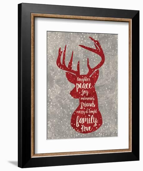 Xmas Deer-Erin Clark-Framed Giclee Print