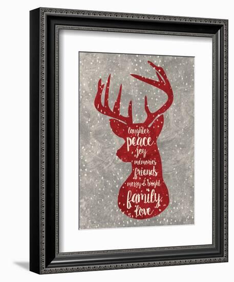 Xmas Deer-Erin Clark-Framed Giclee Print