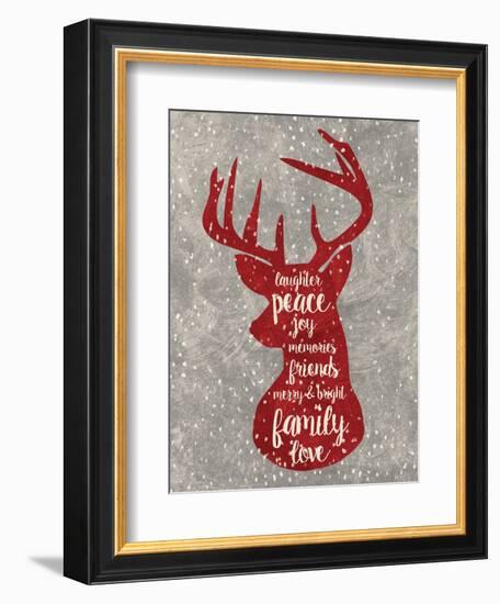 Xmas Deer-Erin Clark-Framed Giclee Print