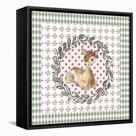 Xmas Deer-Effie Zafiropoulou-Framed Premier Image Canvas